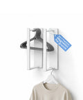 avilia home set 2 organizer magnetici per grucce bianchi in acciaio supporto salvaspazio verticale per armadio e cabina portata 10 kg ean 8052879011962