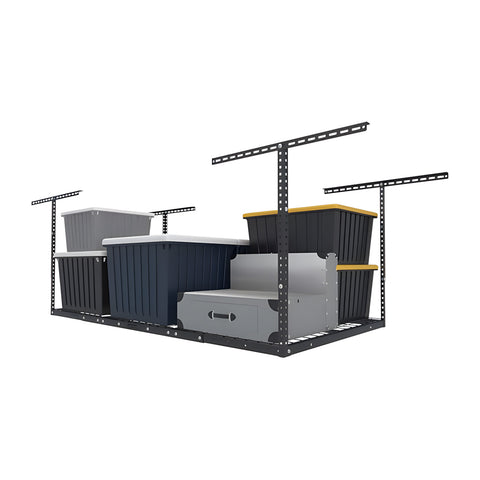 Scaffale da Soffitto in Acciaio Regolabile 183x91 cm, Portata 200 KG