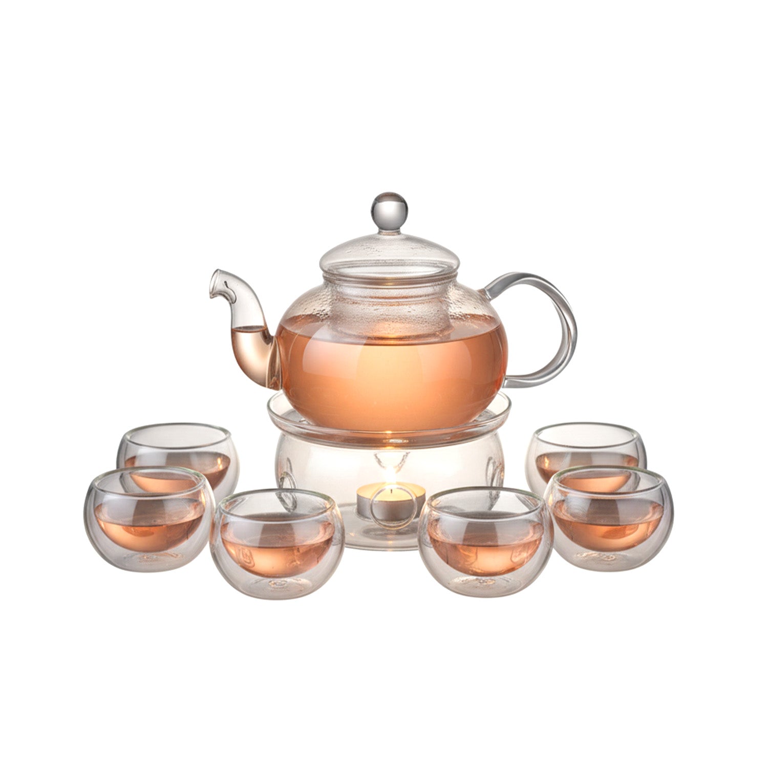 avilia servizio da te in vetro borosilicato con infusore e candela riscaldant ean 8052879010293