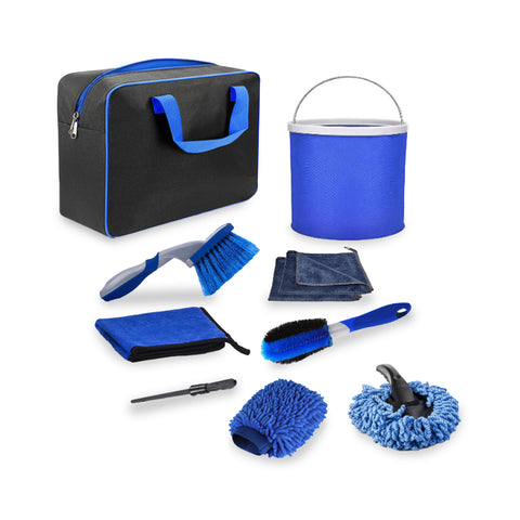 daimann kit pulizia auto professionale con 16 pezzi in morbido tessuto chenille ean 8056590070321