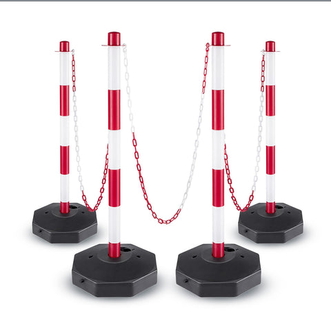 daimann paletti segnaletici con catena 2 metri set 4 colonnine ben visibili ean 8056590070499