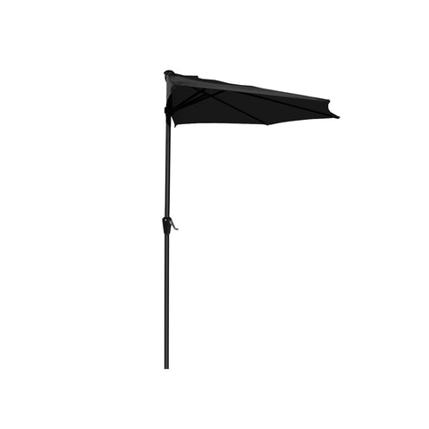 garden friend ombrellone a parete mezzaluna 27m antracite con palo in alluminio ean 8023755068608