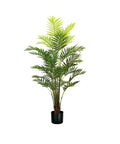 garden friend pianta palma areca in polietilene con 33 foglie e vaso con muschio 160cm ean 8023755056483