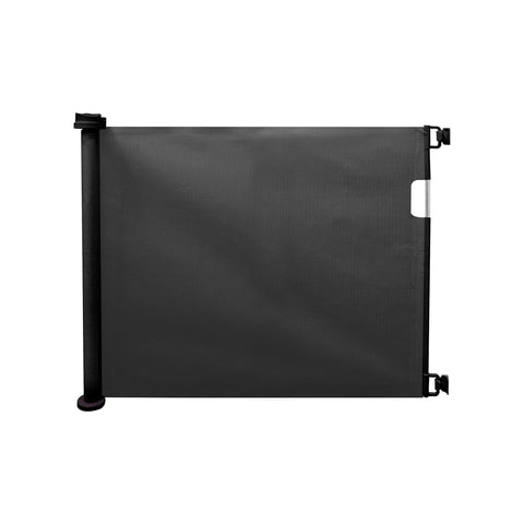 Cancelletto Di Sicurezza Per Bambini Con Tenda Estensibile 130x8x88cm Nero