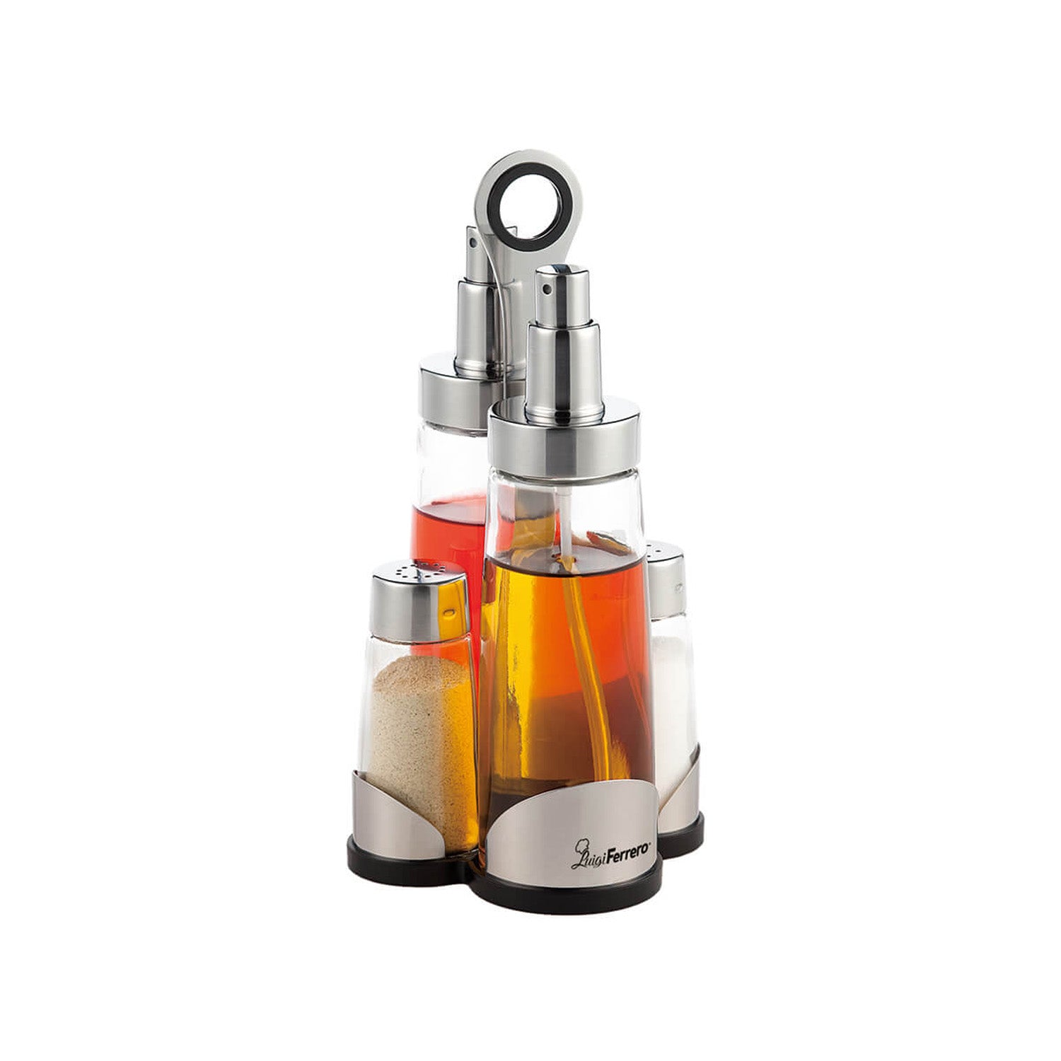 Olio Aceto Sale E Pepe Quadrato KENTO In Acciaio Lucido Con Ampolle In Vetro Eme Posaterie Th1cgkeis Olio Aceto Sale E Pepe Quadrato KENTO In Acciaio Lucido Con Ampolle In Vetro Eme Posaterie Th1cgkeis