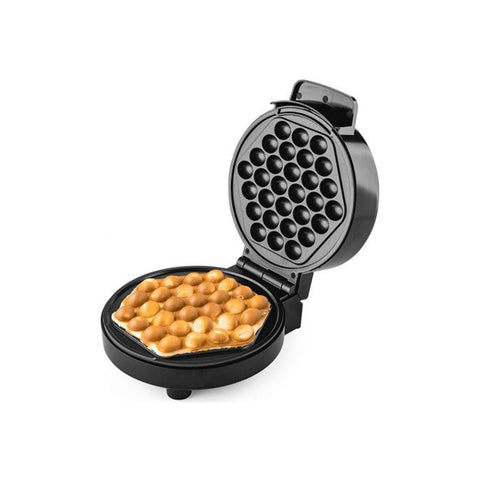 Macchina Per Waffle A Bolle Antiaderente 1000w 19cm Nero