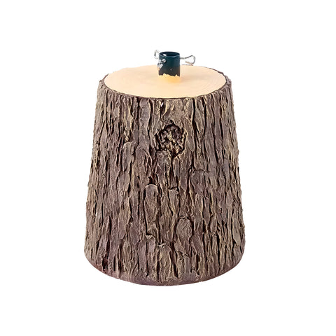 Base Per Albero Di Natale In Tronco Naturale 33x27xh41+5cm