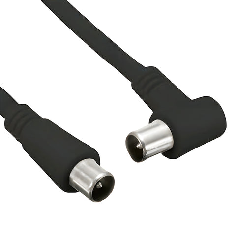 omega cavo coassiale antenna tv 3m maschio maschio con adattatore nero ean 8051191550272