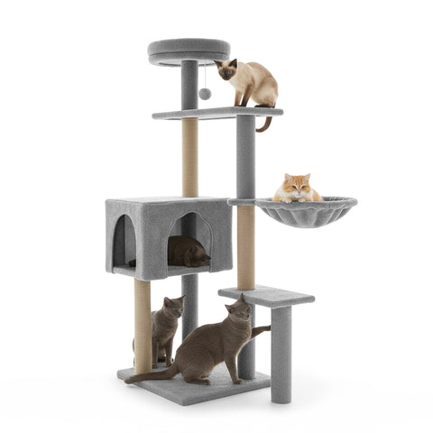 puppy lovers tiragraffi per gatti 120 cm con cuccia e amaca multilivello varie colorazioni ean 8054806950542