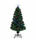 saint joy albero di natale in fibra ottica con giochi di luce e puntale a stella 2 altezze 120 e 180 cm rami in pvc alimentazione con trasformatore ean 8056819080773