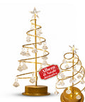 saint joy albero di natale luminoso da tavolo con filo di rame e cristalli ean 8050043128287