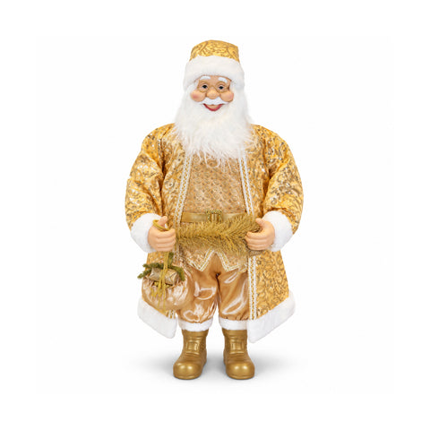 Babbo Natale Danzante Oro 130 cm che Balla, Ride e Canta
