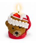 saint joy candela natalizia led a batteria in 3 varianti babbo natale con albero orsetto e viso orso fiamma effetto reale decorazione natale ean 8056819079869