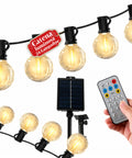 saint joy catena luminosa da esterno solare 15 m con 24 lampadine led g40 ean 8050043128577