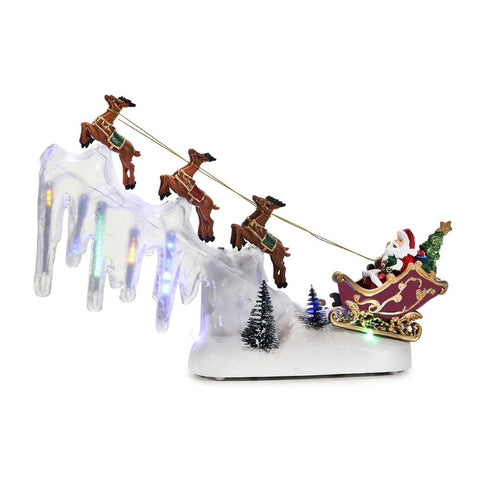 Slitta Natalizia con Luci e Musica in Movimento – 29x6x23hcm