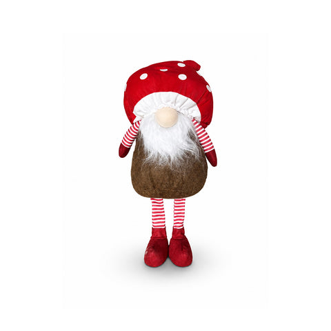 saint joy gnomo natalizio fungo con barba 50 cm ornamento decorativo di natale ean 8056819079234