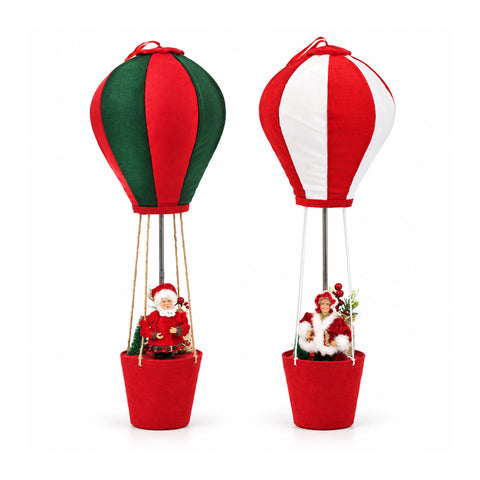 saint joy mongolfiera natalizia decorativa con mamma natale h83 cm ean 8056819081169