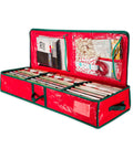 saint joy organizer multiuso per addobbi natalizi in tessuto oxford con manici e tasche ean 8050043127549