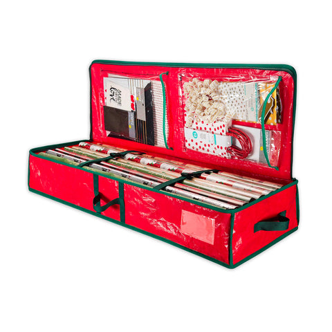 saint joy organizer multiuso per addobbi natalizi in tessuto oxford con manici e tasche ean 8050043127549