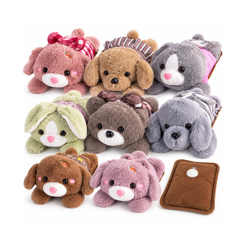 Scaldamani Peluche Elettrico con Borsa Termica Ricaricabile, 2 Tasche, Calore 4-5 Ore, Sfoderabile con Cerniera - Blind Box