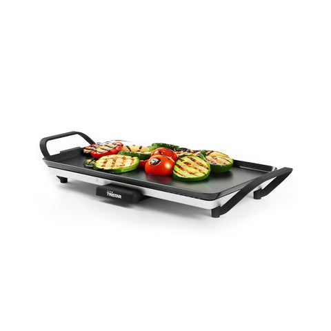 Piastra Elettrica Antiaderente Con Vassoio Raccoglitore 45x26cm 2000w