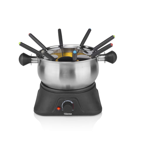 Set Fonduta Per 8 Persone In Acciaio Con Pentolino 1,3l 1400w