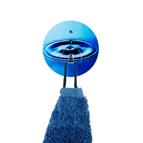 Gancio Porta Asciugamani Design Acqua
