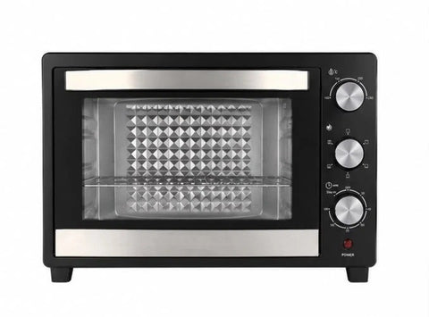Forno Elettrico da Banco 45 Litri Ventilato con Timer e Doppio Vetro 1800W con Accessori