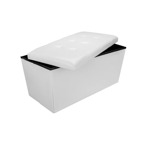 Pouf Kergur Richiudibile Bianco 76x38x38cm