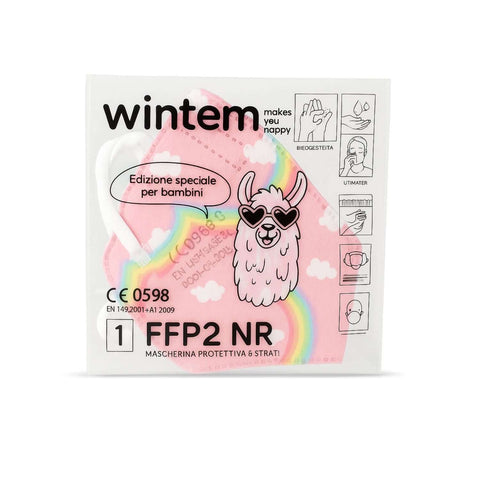 wintem set 50 mascherine ffp2 per bambini protettive 5 strati traspiranti filtranti ean 8052286439908