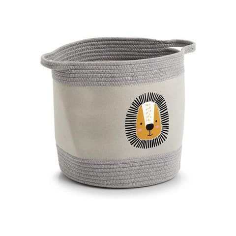 Cesto Portaoggeti Per Bambini Con Leone 30 Cm