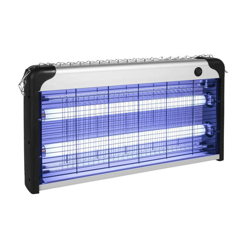zendea lampada insetticida elettrica 30w copertura 60m con vassoio rimovibile zanzariera uv led 8700h cavo 1 mt e catena per fissaggio ean 8056819078497