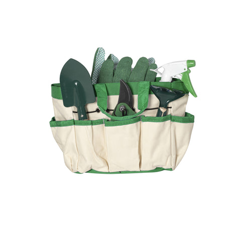 Set Giardinaggio 6 Pezzi con Borsa 30x20x15cm e Guanti - Completo per Esterni