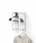 avilia home set 2 organizer magnetici per grucce bianchi in acciaio supporto salvaspazio verticale per armadio e cabina portata 10 kg ean 8052879011962