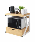 avilia home supporto microonde da cucina in legno con cassetto e ripiano superiore ean 8052879010781