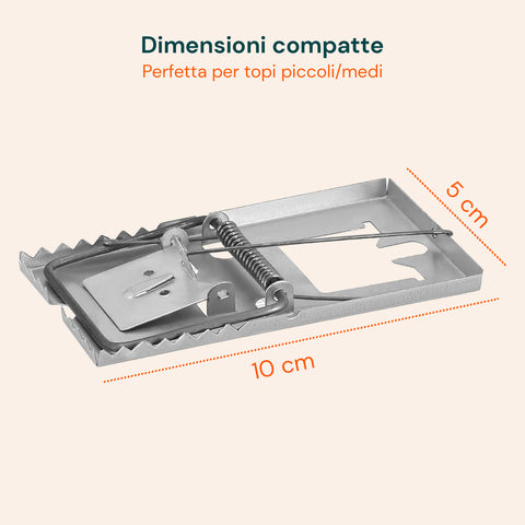 pestshield set 2 trappole per topi in metallo ean 5050375050389