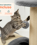 puppy lovers tiragraffi per gatti 50 cm con arco in sisal e gioco pendente ean 8054806950641