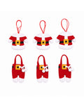 saint joy portaposate natalizi babbo natale set 6 pezzi in tnt e poliestere ean 8050043128065