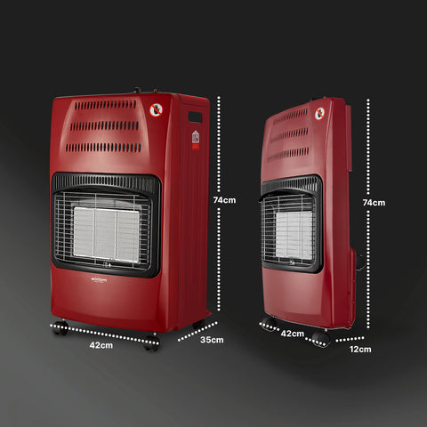 wintem buddy stufa a gas pieghevole potenza 42kw con 3 livelli di riscaldamento ean 8052286432039