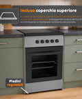 wintem cucina a gas 50x50 cm con forno a gas 49 litri 4 fuochi di diversa potenza valvole di sicurezza e coperchio ean 8056819078930
