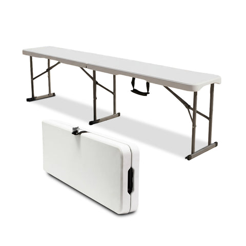 zendea panca pieghevole bianco 180x28x44cm modello stilo da giardino o casa ean 8050030810607