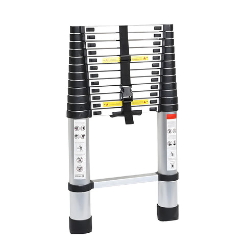 daimann scala telescopica professionale 13 gradini in acciaio uso domestico e lavoro ean 8056590070628