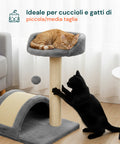 puppy lovers tiragraffi per gatti 50 cm con arco in sisal e gioco pendente ean 8054806950641