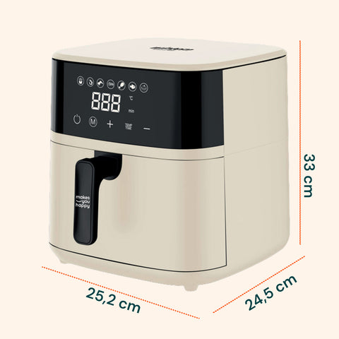 wintem friggitrice ad aria 45l con display led touch e 7 programmi di cottura 1800w ean 8052286432213