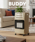 wintem buddy stufa a gas pieghevole potenza 42kw con 3 livelli di riscaldamento ean 8052286432039