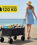 daimann carrello pieghevole da esterno taglia l 90kg taglia xl 120kg con ruote ean 8056590070642