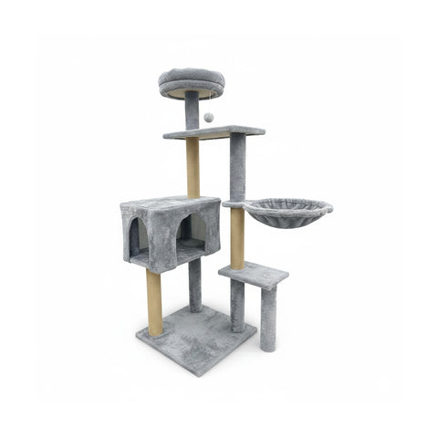 puppy lovers tiragraffi per gatti 120 cm con cuccia e amaca multilivello varie colorazioni ean 8054806950542