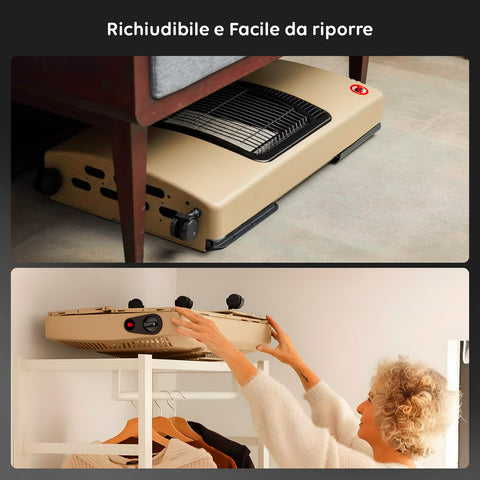 wintem buddy stufa a gas pieghevole potenza 42kw con 3 livelli di riscaldamento ean 8052286432039