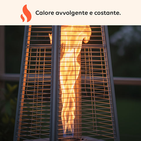 wintem stufa a gas da esterno a piramide con termostato regolabile 12kw ean 8052286432091