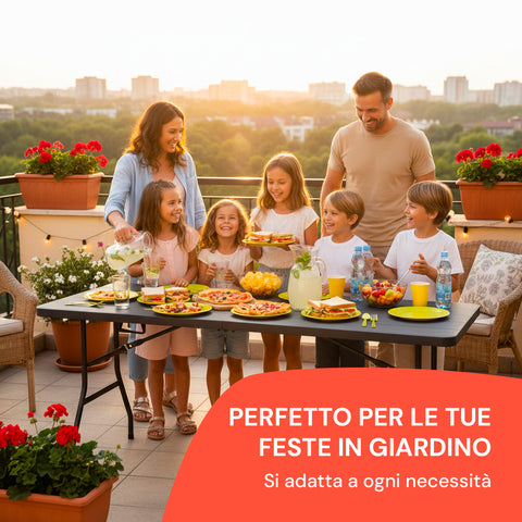 zendea tavolo pieghevole richiudibile a valigetta portatile effetto rattan in resina pp ean 8050030810614